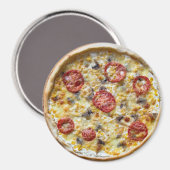Pepperoni Cheese Pizza Koelkast Magnet (Voorkant / Achterkant)