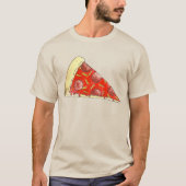 Pepperoni Cheese Pizza NYC Slice Tee Shirt (Voorkant)