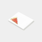 Pepperoni Cheese Pizza Slice Foodie Post Post-it® Notes (Schuin)