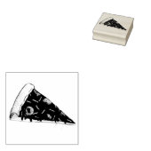 Pepperoni Cheese Pizza Slice Italiaanse Food Pizze Rubberstempel (Gestempeld)