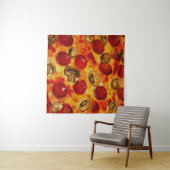 Pepperoni en Champignon Pizza Wandkleed (In Situ (horizontaal))