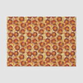 Pepperoni en Cheese Pizza Pattern Tissuepapier (Voorkant)