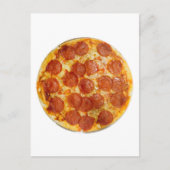 Pepperoni en kaaspizza briefkaart (Voorkant)