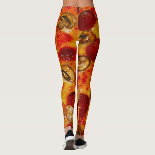 Pepperoni en Pizza Leggings (Achterkant)
