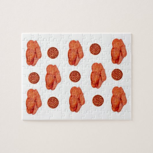 Pepperoni Jigzaag Puzzle Legpuzzel (Horizontaal)