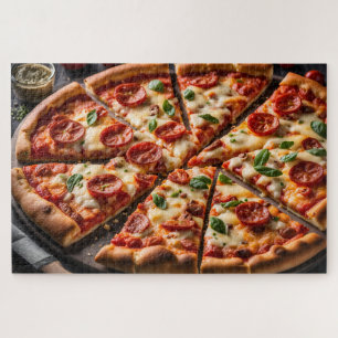Pepperoni & Kaas Pizza Legpuzzel