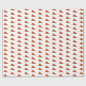 Pepperoni Kaas Pizza Slice Pizzeria Italiaans eten Cadeaupapier (Vlak)