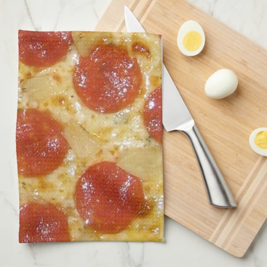 Pepperoni Perfection Theedoek (Quarter Fold)