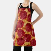 Pepperoni Pizza All-Over Print Apron, medium Schort (Insitu)