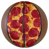 Pepperoni pizza basketbal (Verticaal)