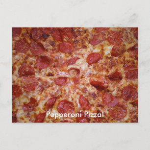Pepperoni Pizza Briefkaart