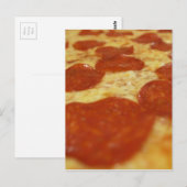 pepperoni pizza briefkaart (Voorkant / Achterkant)
