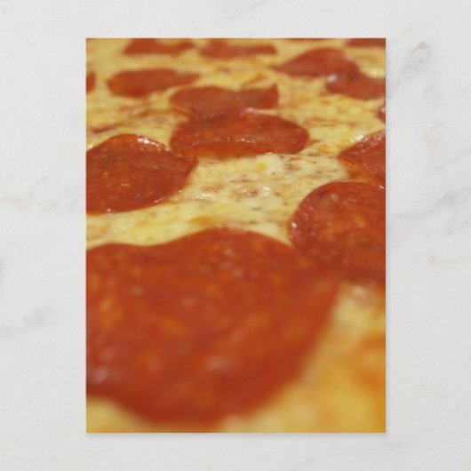 pepperoni pizza briefkaart (Voorkant)