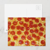 Pepperoni Pizza Briefkaart (Voorkant / Achterkant)