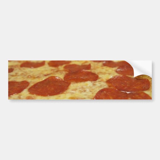 pepperoni pizza bumpersticker (Voorkant)
