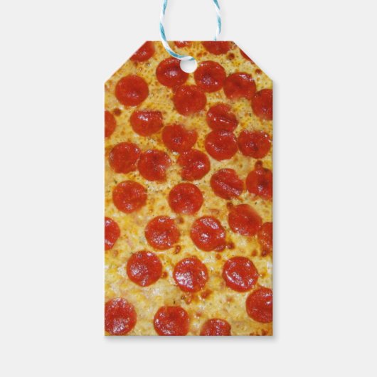 Pepperoni Pizza Cadeaulabel (Voorkant)