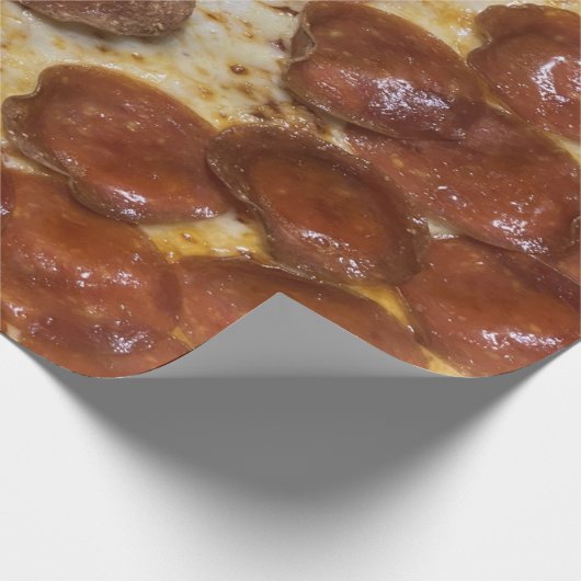 Pepperoni Pizza Cadeaupapier (Hoek)