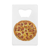 Pepperoni Pizza Creditkaart Flessenopener (Achterkant)