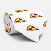 Pepperoni Pizza Dag Stropdas (Opgerold)