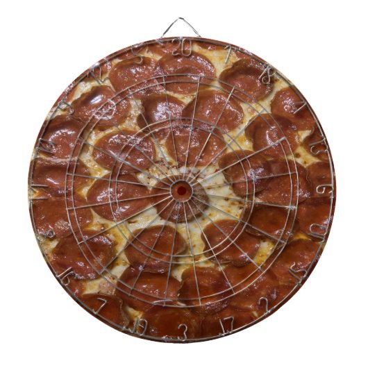 Pepperoni Pizza Dartbord (Voorkant)