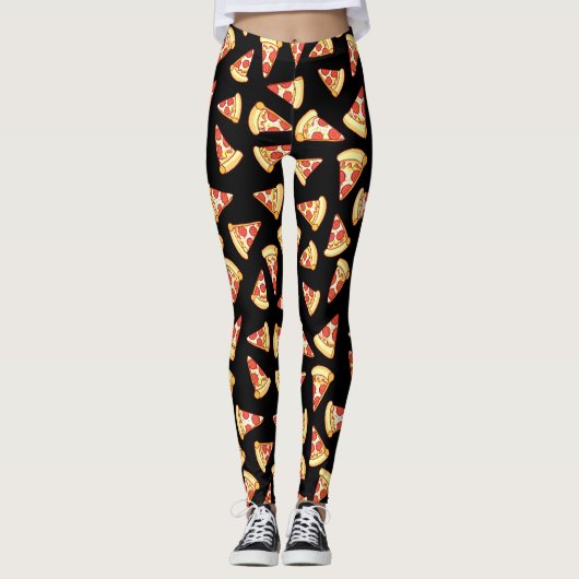 Pepperoni Pizza de Leggings van het Patroon van de (Voorkant)