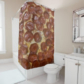 Pepperoni Pizza Douchegordijn (In situ)