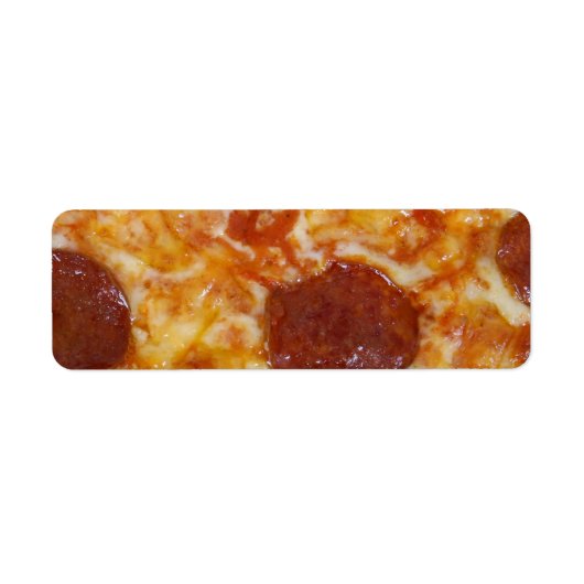Pepperoni Pizza Etiket (Voorkant)