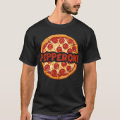 Pepperoni Pizza Fan T-shirt (Voorkant)