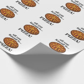 Pepperoni Pizza Feest Cadeaupapier (Hoek)