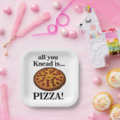 Pepperoni Pizza Feest Papieren Bordje (Feest)