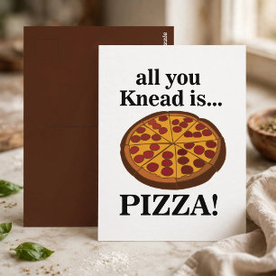 Pepperoni Pizza Feestje Grappig Briefkaart