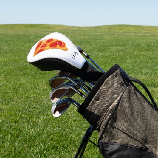 Pepperoni Pizza Golf Head Hoesje Golfheadcover (Insitu)