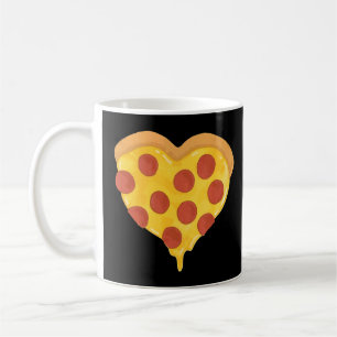 Pepperoni Pizza Heart Snacks op Brok Cool Food Koffiemok