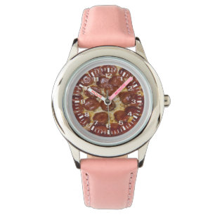 Pepperoni Pizza Horloge