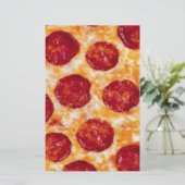Pepperoni Pizza Hot en Yummy! Briefpapier (Staand voorkant)