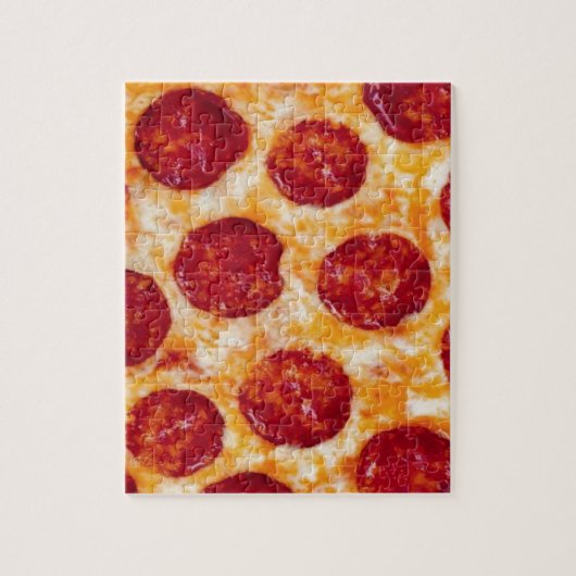 Pepperoni Pizza Hot en Yummy! Legpuzzel (Verticaal)