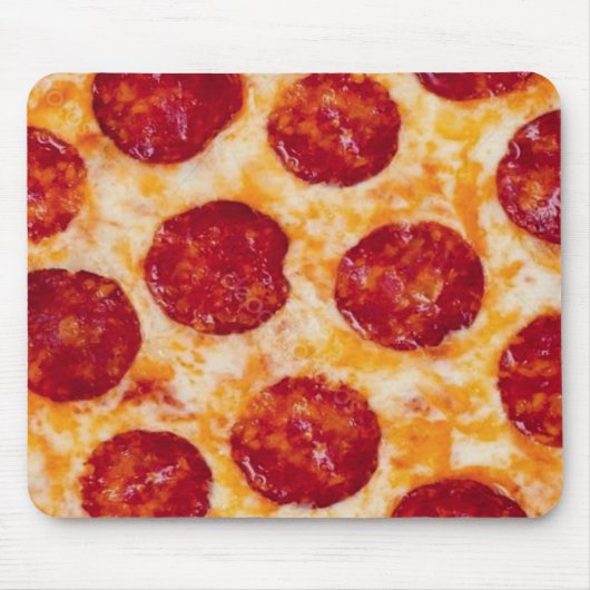 Pepperoni Pizza Hot en Yummy! Muismat (Voorkant)