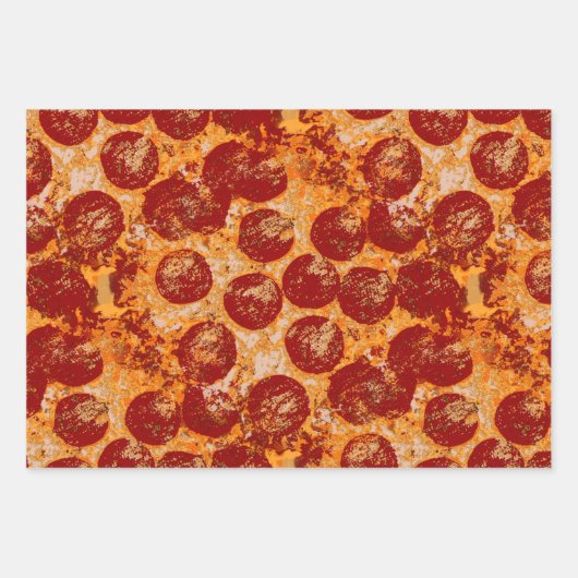 Pepperoni Pizza Inpakpapier Vel (Voorkant 2)