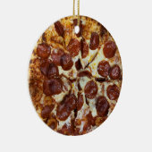 Pepperoni Pizza Keramisch Ornament (Rechts)