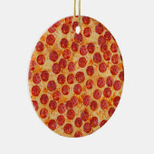 Pepperoni Pizza Keramisch Ornament (Rechts)