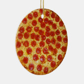 Pepperoni Pizza Keramisch Ornament (Rechts)