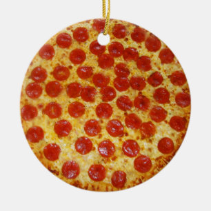 Pepperoni Pizza Keramisch Ornament