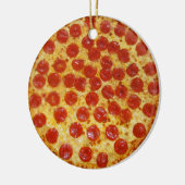 Pepperoni Pizza Keramisch Ornament (Links)