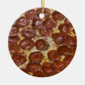 Pepperoni Pizza Keramisch Ornament (Voorkant)