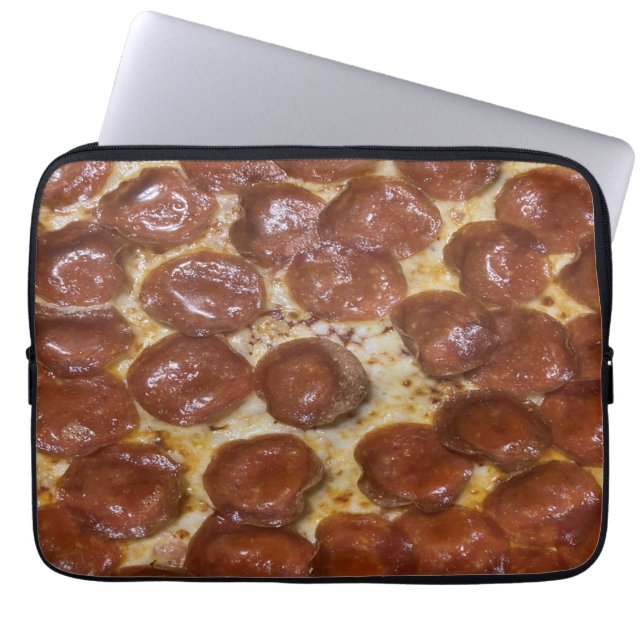Pepperoni Pizza Laptop Sleeve (Voorkant)