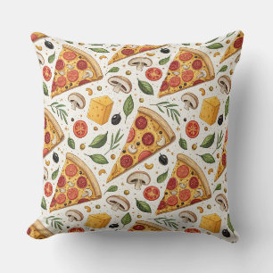 Pepperoni Pizza Liefhebber Patroon - Leuke Pizza F Kussen