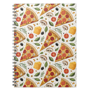 Pepperoni Pizza Liefhebber Patroon - Leuke Pizza F Notitieboek