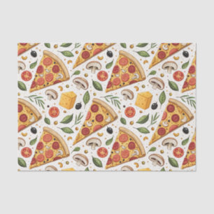Pepperoni Pizza Liefhebber Patroon - Leuke Pizza F Tissuepapier