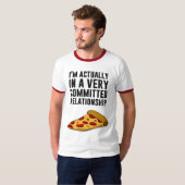 Pepperoni Pizza Love - Een serieus Relatie T-shirt (Voorkant volledig)
