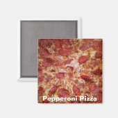 Pepperoni Pizza Magnet (Voorkant / Achterkant)